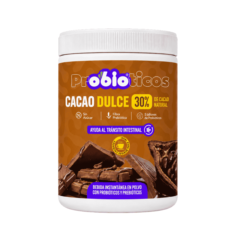 Probióticos + Fibra Prebiótica OBIO: Cacao Dulce (38 Porciones)