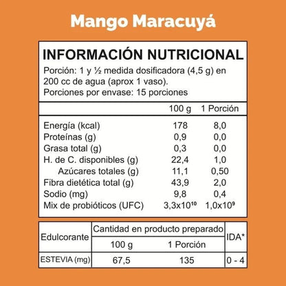 4-Pack Probióticos + Fibra Prebiótica OBIO: Full Sabores (110 Porciones)