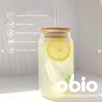 3-Pack Probióticos + Fibra Prebiótica OBIO: Mango Maracuyá (90 Porciones)