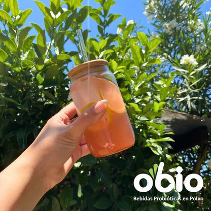 2-Pack Probióticos + Fibra Prebiótica OBIO: Dúo Berries (60 Porciones)