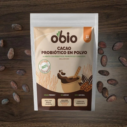 4-Pack Probióticos + Fibra Prebiótica OBIO: Full Sabores (110 Porciones)