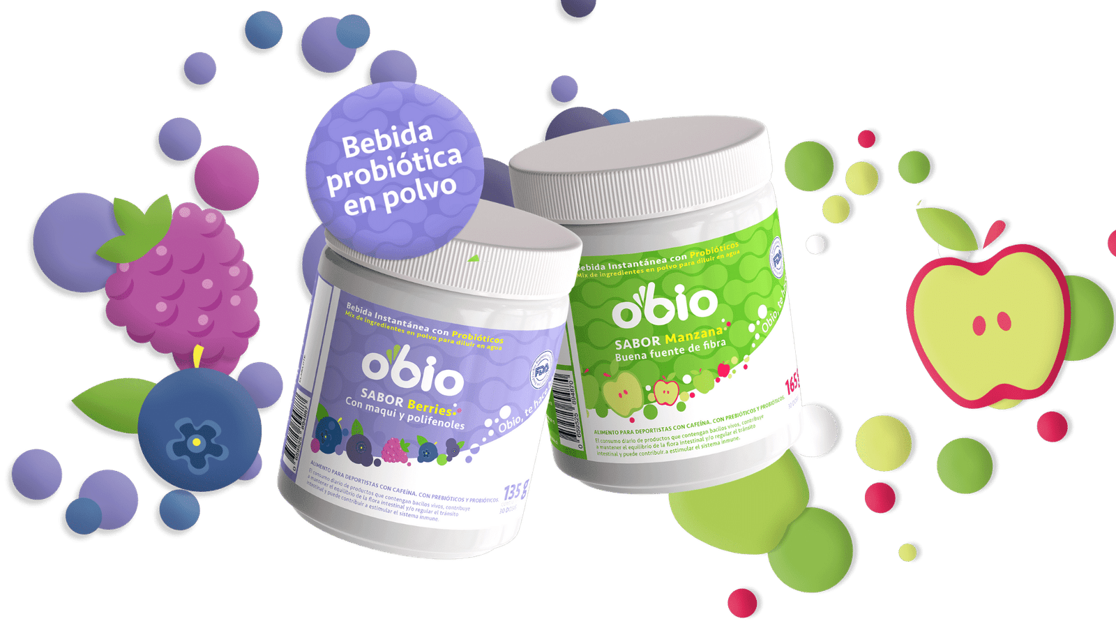 obio berries y manzana