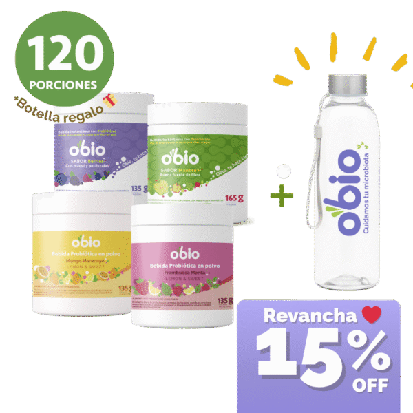 4-Pack full sabores Obio 120 Porciones
