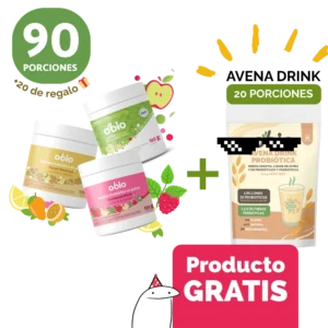 3-Pack Surtidos con Manzana 90 porciones + 20 porc. AVENA DRINK