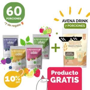 Pack sabores Obio 60 porciones + 7 porc. AVENA DRINK