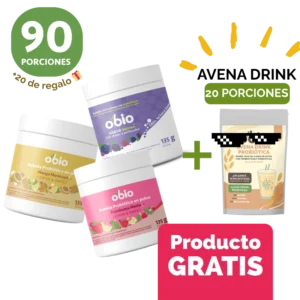 3-Pack Sabores Favoritos 90 porciones + 20 porc AVENA DRINK