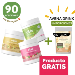 3-Pack Surtidos con Manzana 90 porciones + 20 porc. AVENA DRINK