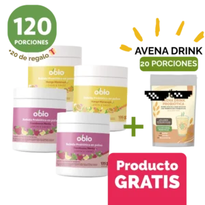 4-Pack Lemon & Sweet 120 porciones + 20 porc. AVENA DRINK