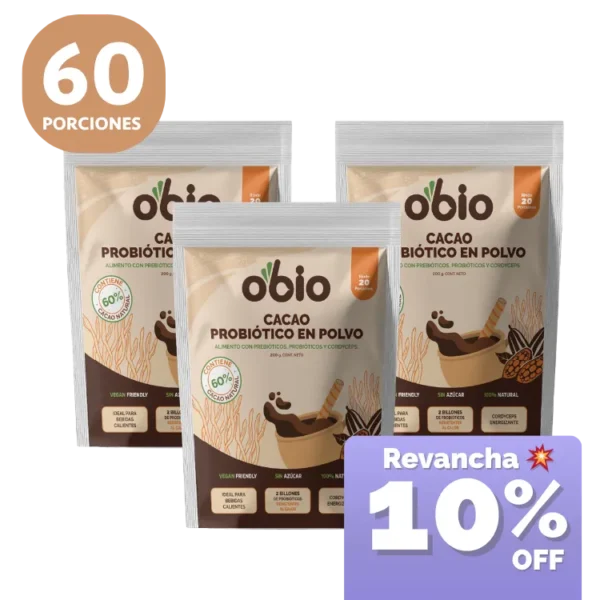 3-pack Cacao 60 porciones